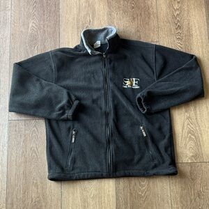 Men’s Vintage San Francisco Black Fleece Zip-Up Jacket
